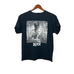 Justin Beiber Purpose Tour Black Tshirt Graphic Youth Kids Large Womens Small